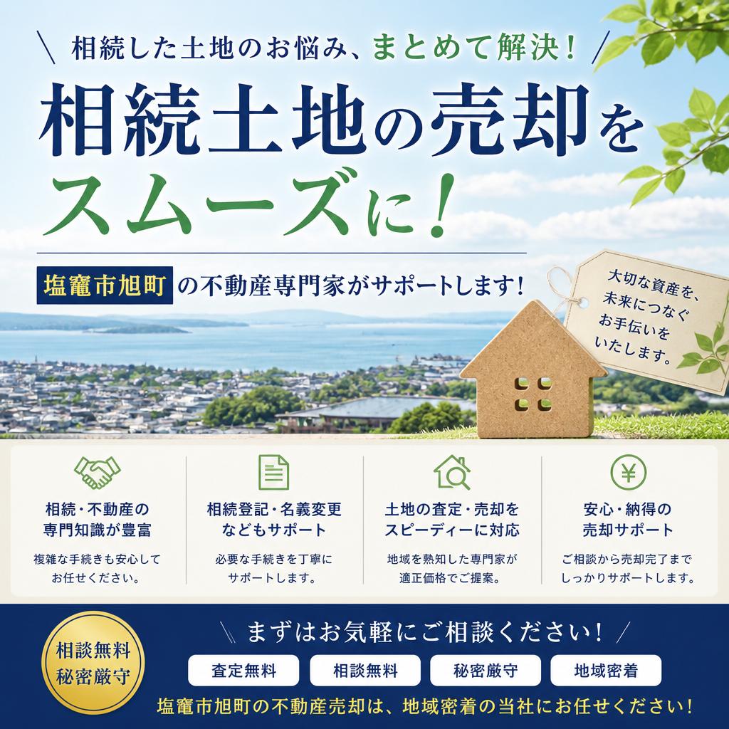 相続土地の売却をスムーズに！塩竃市旭町の不動産専門家がサポートします！