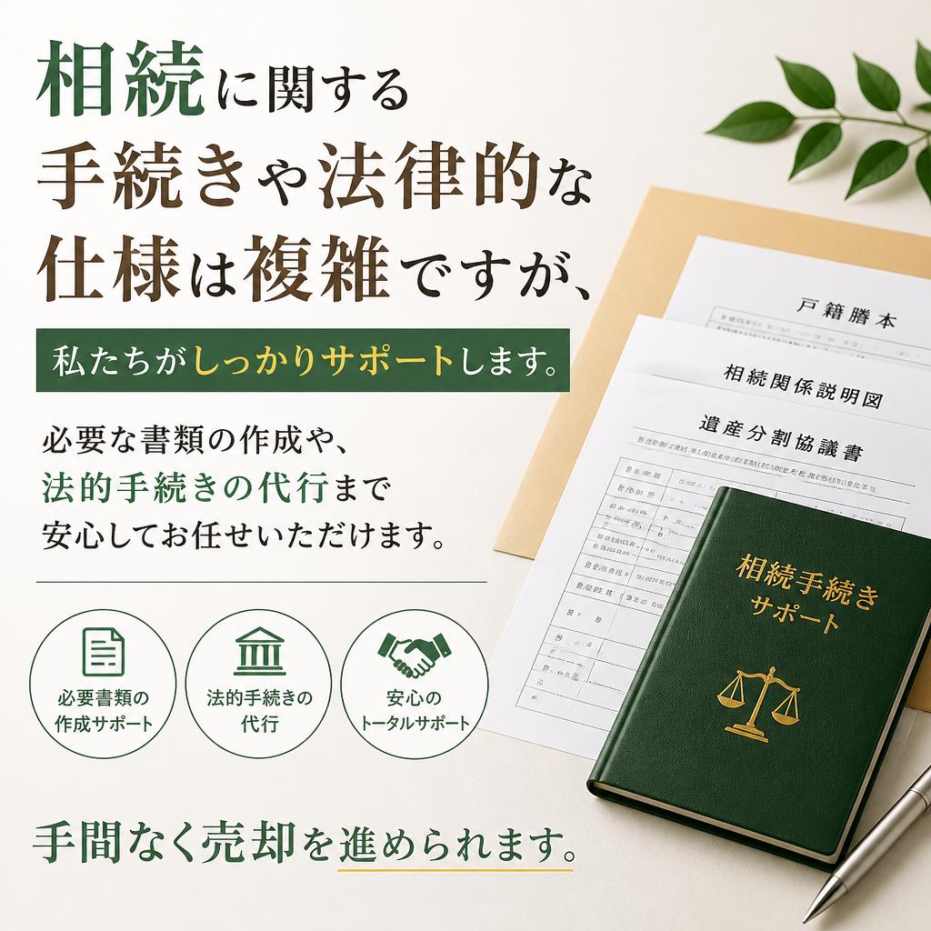 手続きはすべてお任せ！