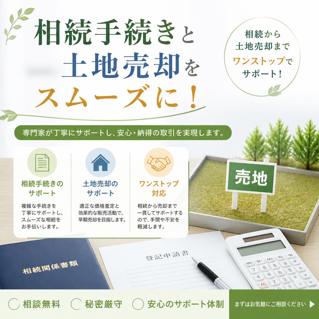 相続手続きと土地売却をスムーズに！