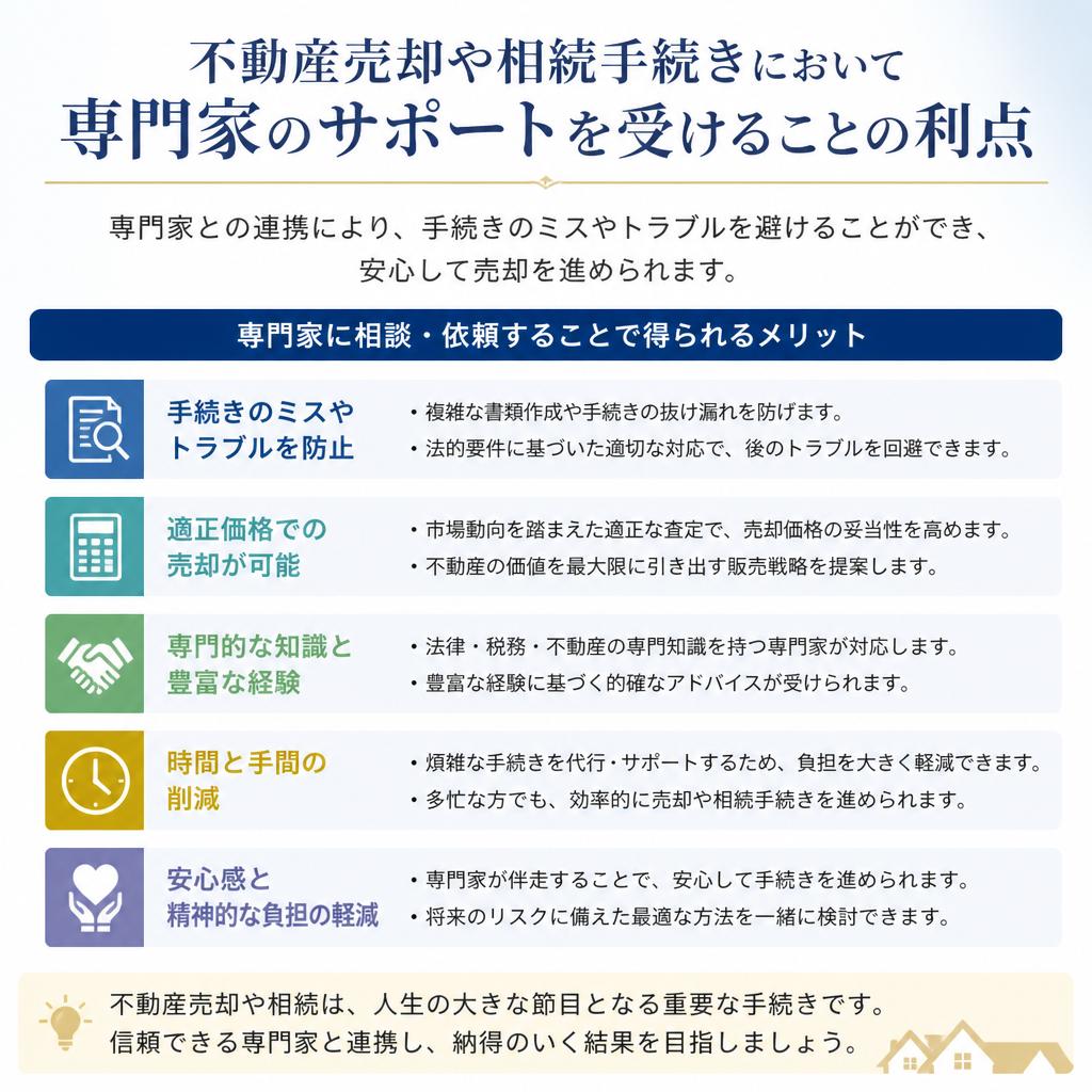 専門家のサポートを受ける利点