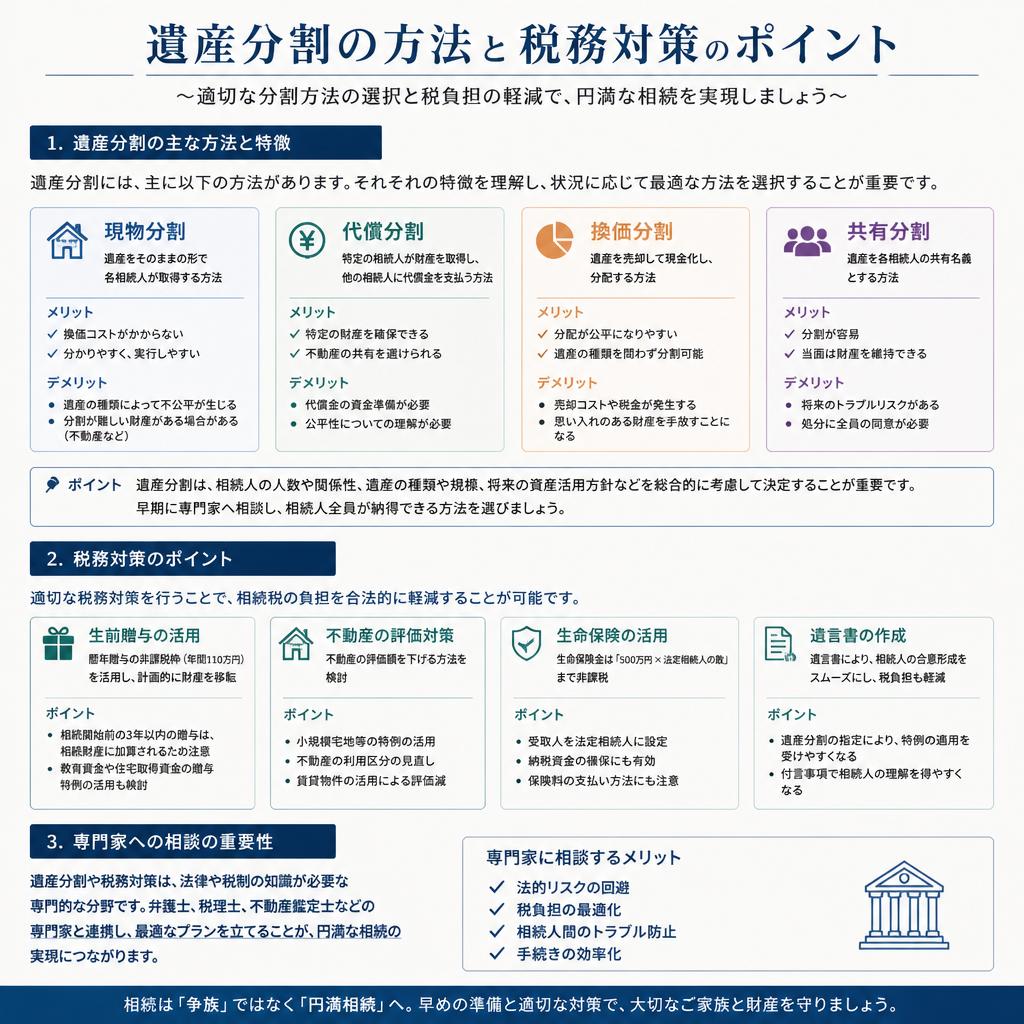 遺産分割と税務対策