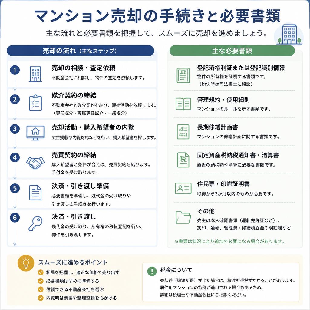 売却手続きの流れをわかりやすく説明